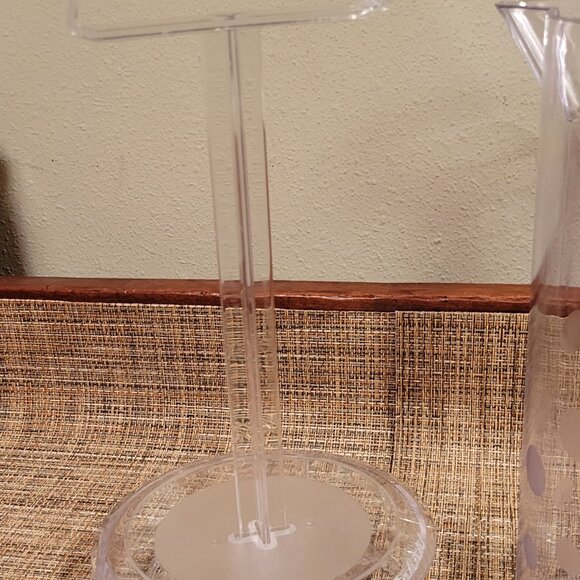 The Pampered Chef Pitcher Quick Stir 2 Quart Polka Dot Pattern Retired 2272 - Picture 4 of 12